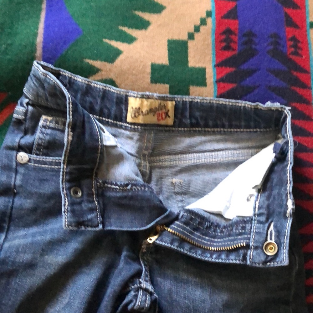 Boys 7 slim 20X wranglers dark wash 👖